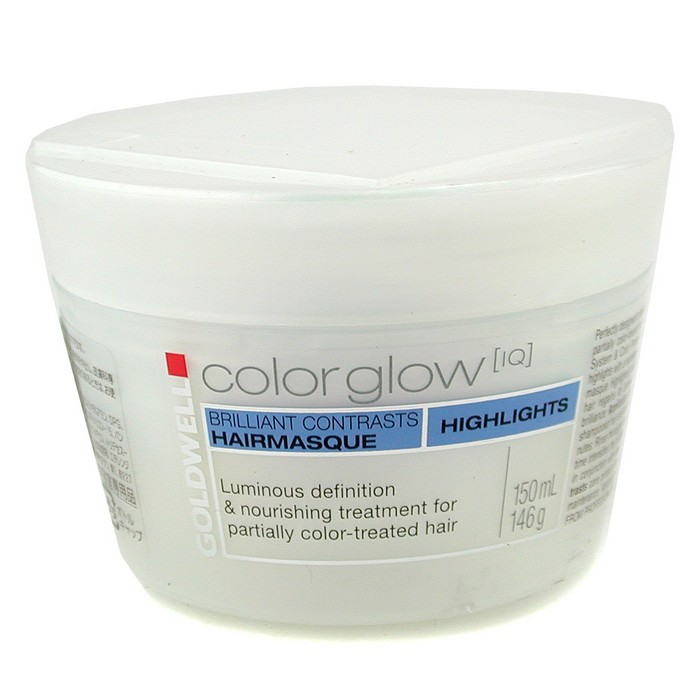 Goldwell Color Glow IQ Highlights Brilliant Contrasts Masker Rambut ( Untuk Rambut Diwarnai Sebagian ) 150ml/5ozProduct Thumbnail