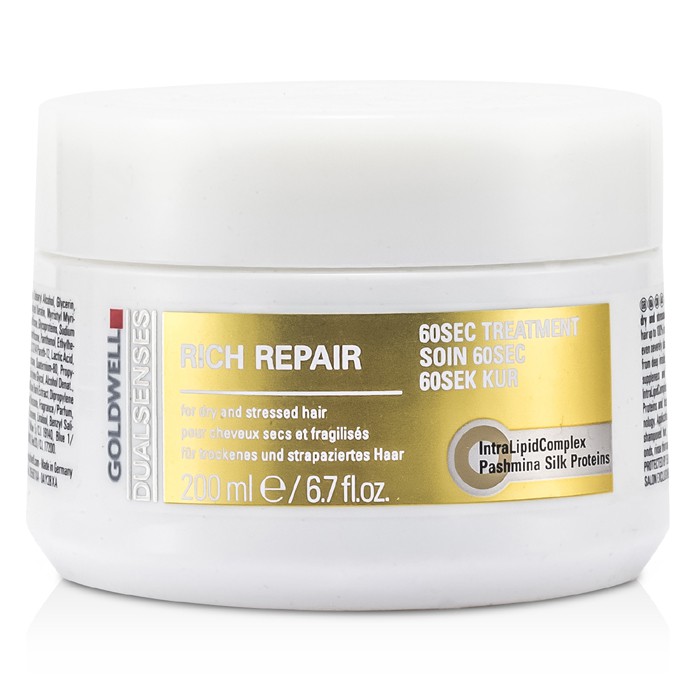 Goldwell Dual Senses Rich Repair 60 Sec Treatment (For Dry, Damaged or Stressed Hair) 200ml/6.7ozProduct Thumbnail