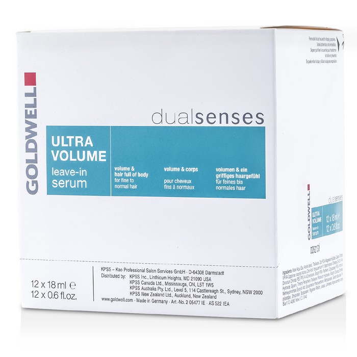 Goldwell Dual Senses Ultra Volume Leave-In Serum (For Fine to Normal Hair) 12x18ml/0.6ozProduct Thumbnail