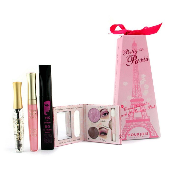 Bourjois Pretty In Paris Kit: Petite Guide+ Yes To Volume Mascara+ Effet 3D Brilho labial+ Fixe Brow Gel 4pcsProduct Thumbnail