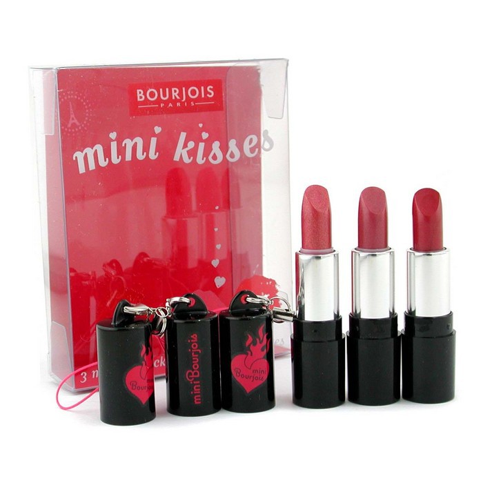 Bourjois Sada mini rtěnek Mini Kisses Lipstick Set ( č. 14 Berry Bisous, č.17 Gilded Rose, č. 25 Rouge Adore ) 3x0.8gProduct Thumbnail
