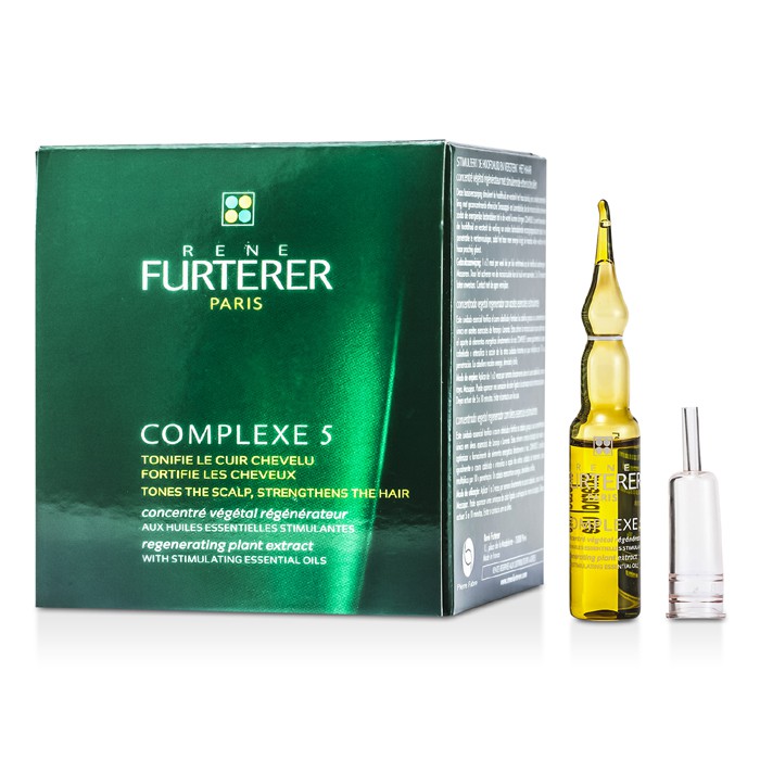 Rene Furterer Complexe 5 Regeneračná kúra s prírodnými výťažkami Complexe 5 ( Tonizuje pokožku a posilňuje vlasy) 12x5ml/0.16ozProduct Thumbnail