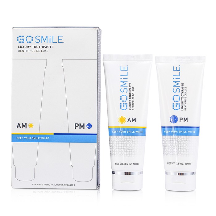 GoSmile Две Зубные Пасты Лакшери: Энергия Утром 100гр/3.5унц + Спокойствие Вечером 100гр/3.5унц 2x100g/3.5ozProduct Thumbnail
