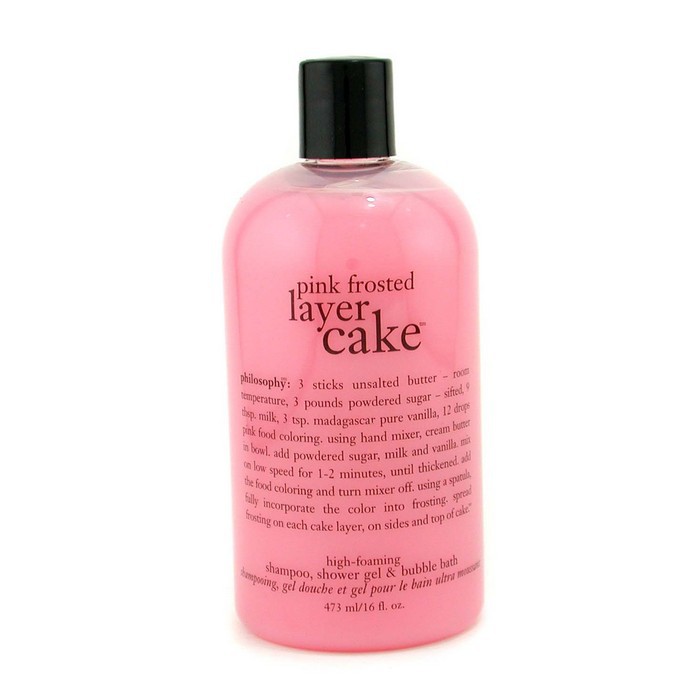 Philosophy Pink Forsted Layer Cake - Ultra Rich Shampoo, Shower Gel & Bubble Bath 473.1ml/16ozProduct Thumbnail