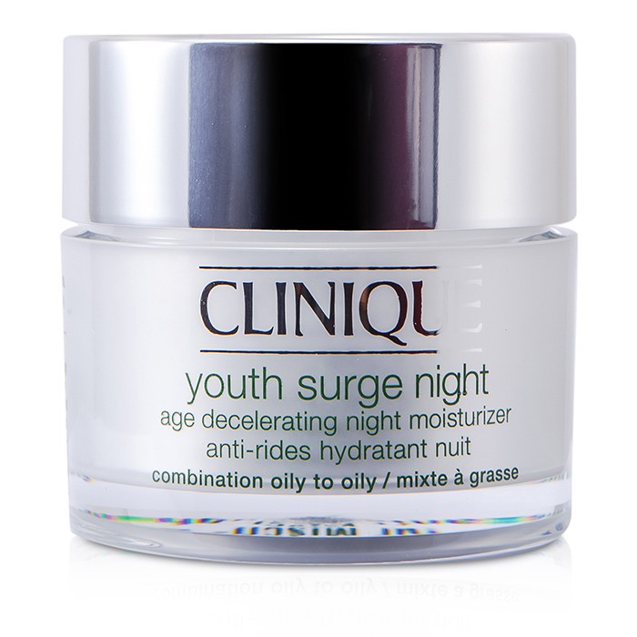 Clinique Youth Surge Night Age Decelerating Moisturizer na Pang-gabi - Kumbinasyon ng Oily To Oily 50ml/1.7ozProduct Thumbnail