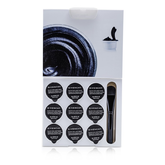 Givenchy Rozświetlająca czarna maseczka do twarzy Skin Targetters Black For Light Mask 9x9ml/0.31ozProduct Thumbnail