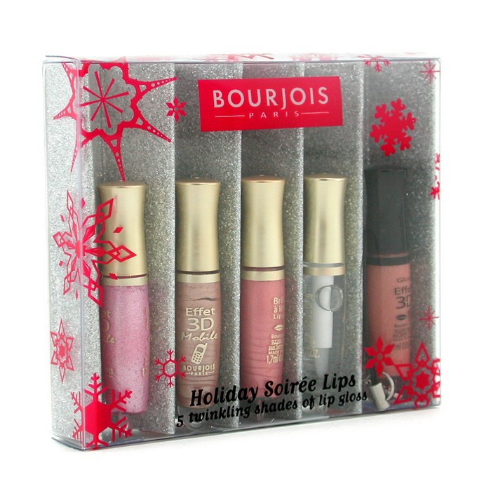 Bourjois Holiday Soiree Lips Set: 5x Mini Effect 3D Mobile Lip Gloss 5x1.7ml/0.05ozProduct Thumbnail