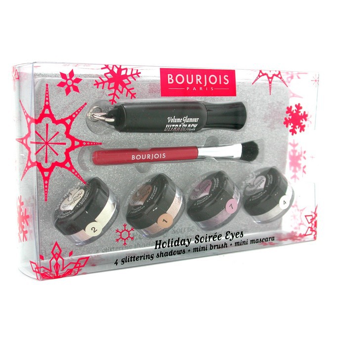 Bourjois Holiday Soiree Set pentru Ochi: 4x Mini Fard de Ochi + 1x Mini Rimel + Pensulă 6pcsProduct Thumbnail