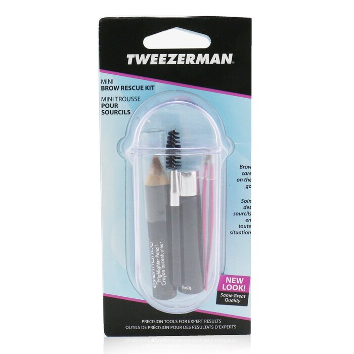 Tweezerman Mini Brow Rescue Kit: Slant Tweezer + Browmousse + Brow Brush + Eyenhance Brow Highlighter + Case 4pcs+1caseProduct Thumbnail