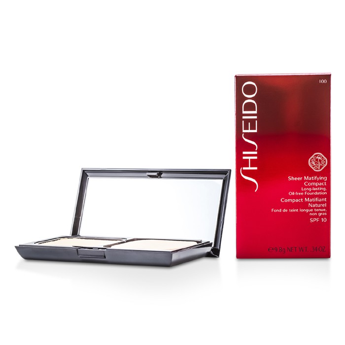 Shiseido Priesvitný zmatňujúci púder bez oleja SPF10 – I00 Very Light Ivory 9.8g/0.34ozProduct Thumbnail