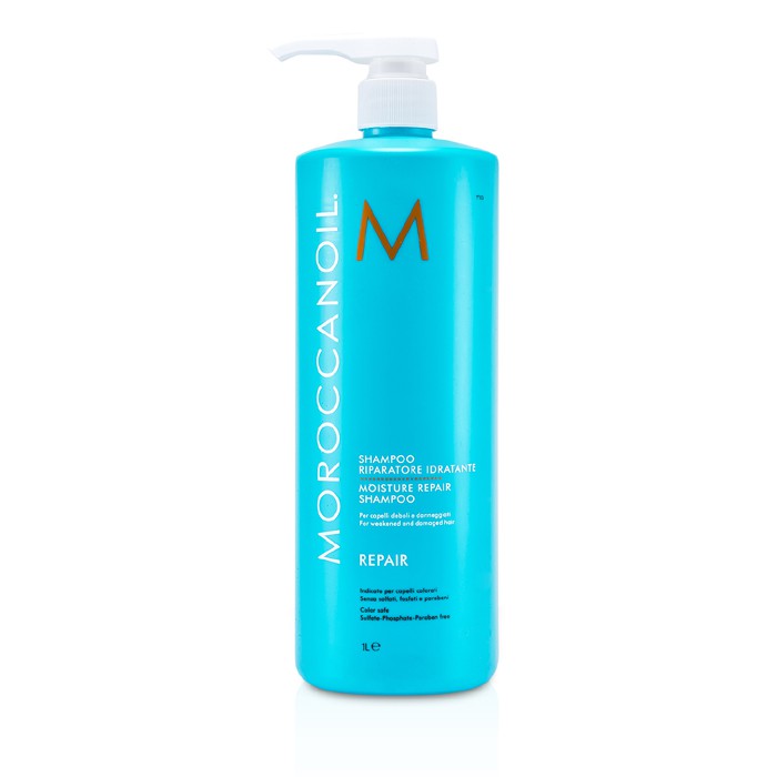 Moroccanoil Regenerująco-nawilżający szampon do włosów poddawanych zabiegom chemicznym Moisture Repair Shampoo (For Color/Chemically Damaged) 1000ml/33.8ozProduct Thumbnail