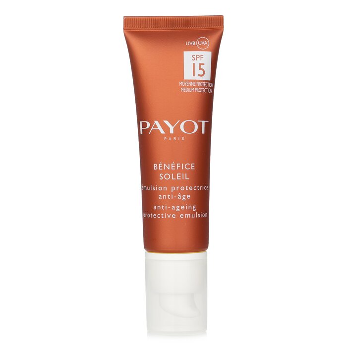 Payot 柏姿 抗老防曬乳(臉部) Benefice Soleil Anti-Aging Protective Emulsion SPF 15 UVA/UVB 50ml/1.6ozProduct Thumbnail