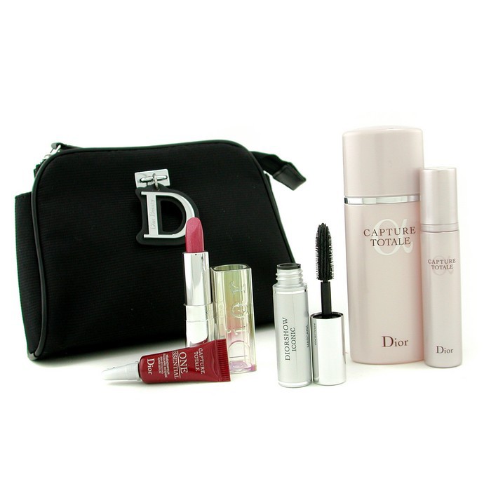 Elizabeth Arden Deluxe Compact Set with Red Bag: Shimmer Powder + 12x Eyeshadows + Mascara + 2x Cheekcolors + 2x Eye Pencil + 2x Lip Pencil + Lip Gloss + 3x Lipstick + 3x Brushes + 2x Bag (Unboxed) Picture ColorProduct Thumbnail