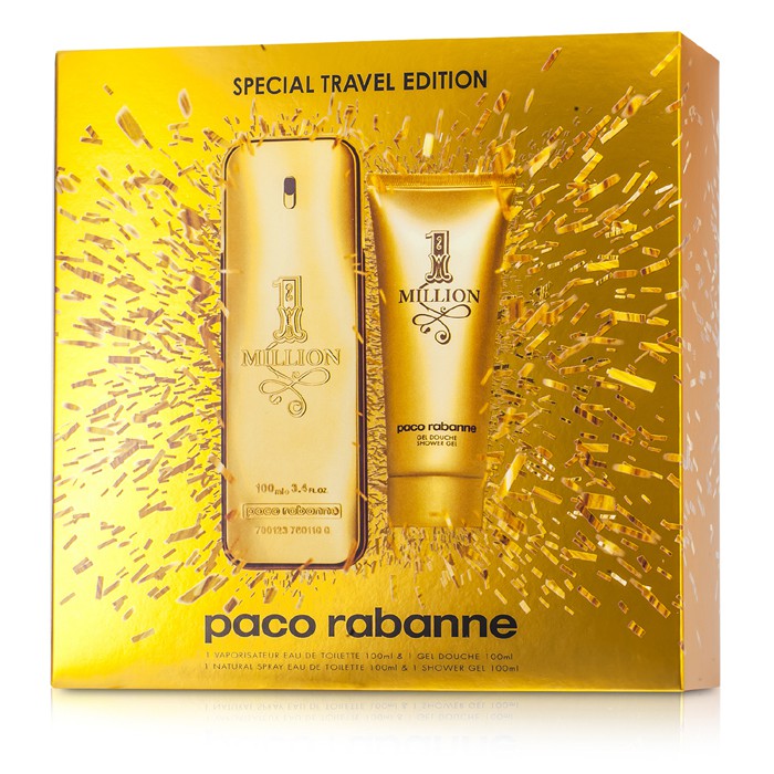 Paco Rabanne One Million Special Travel Edition Coffret: Eau De Toilette Spray 100ml/3.4oz + Shower Gel 100ml/3.4oz 2pcsProduct Thumbnail