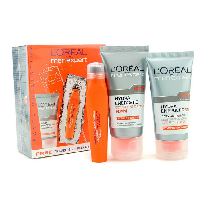 L'Oreal 歐萊雅 男士專業護膚活力套裝: 保濕霜 +醒眼精華 +洗面乳 3件Product Thumbnail