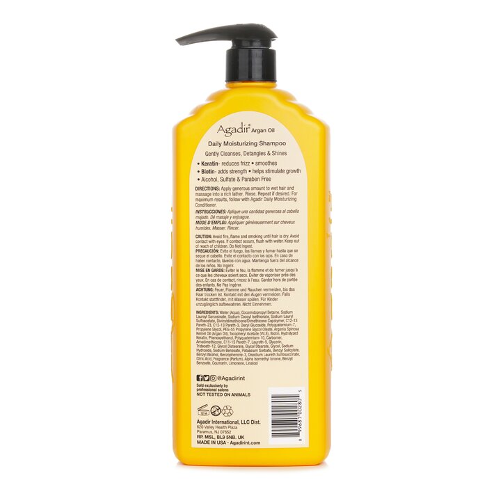 Agadir Argan Oil Daily Moisturizing Shampoo (For All Hair Types) 1000ml/33.8ozProduct Thumbnail