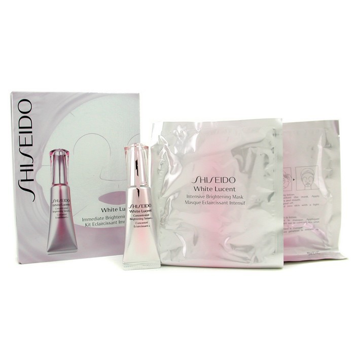 Shiseido White Lucent Øyeblikkelig Lysnende Sett: Serum + 3x Maske 4pcsProduct Thumbnail