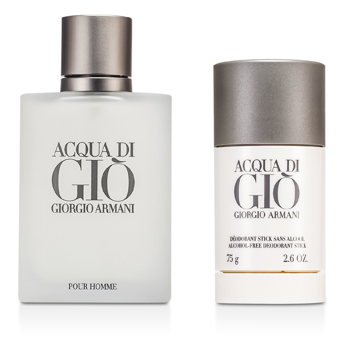 Giorgio Armani Acqua Di Gio Coffret: Eau De Toilette Spray 100ml + Deodorant Stick 75g 2pcsProduct Thumbnail