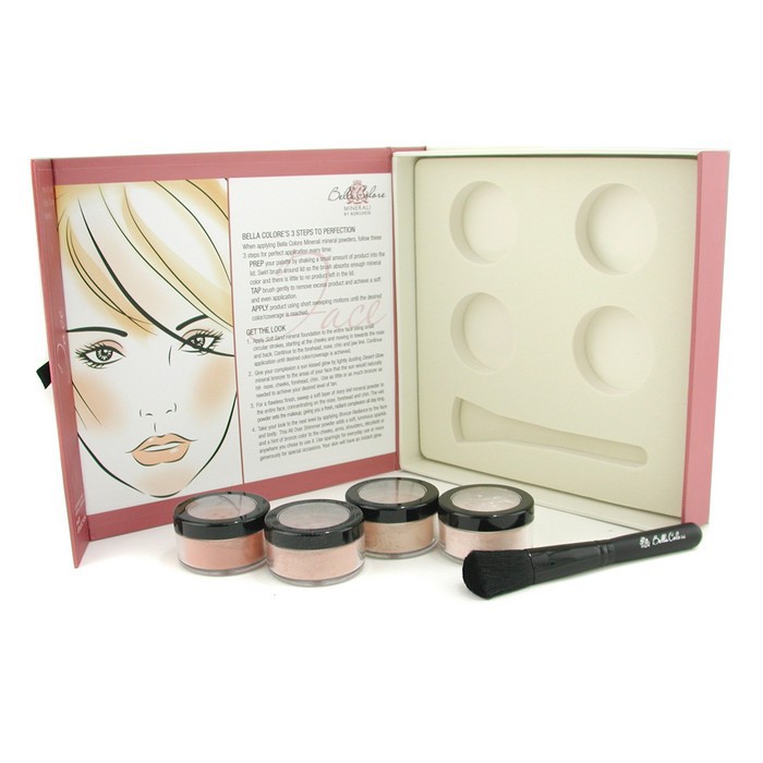 Borghese Bella Colore Minerali Face Color Collection: 1x Foundation, 1x Bronzer, 1x Mineral Veil, 1x Shimmer Powder, 1x Brush 5pcsProduct Thumbnail