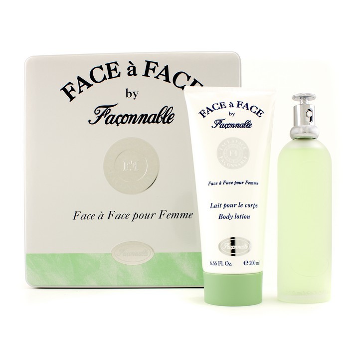 Faconnable Face A Face Coffret: Eau De Toilette Spray 100ml/3.33oz + Body Lotion 200ml/6.66oz 2pcsProduct Thumbnail