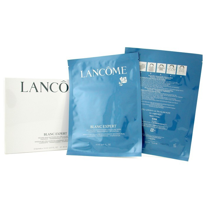 Lancome Blanc Expert Second Skin Whitening Bio-Cellulose Mặt Nạ Đổi Mới Trắng Sáng Da 6x14ml/0.47ozProduct Thumbnail
