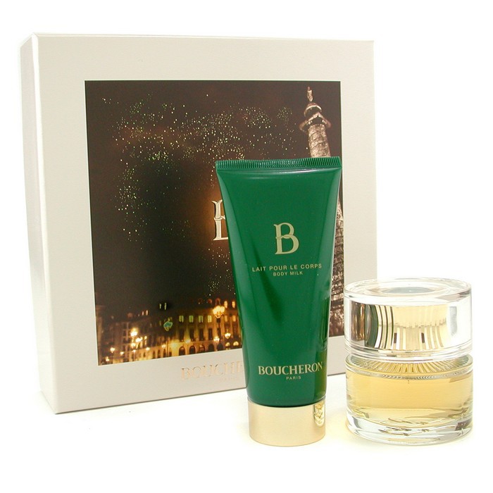 Boucheron Caixa B De Boucheron: Eau De Parfum Spray 50ml/1.6oz + Leite p/ o corpo 100ml/3.3oz 2pcsProduct Thumbnail
