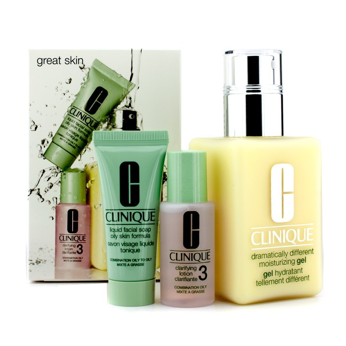 Clinique Great Skin Set: DDMG + Liquid Facial Soap Oily + Clarifying Lotion 3 3pcsProduct Thumbnail