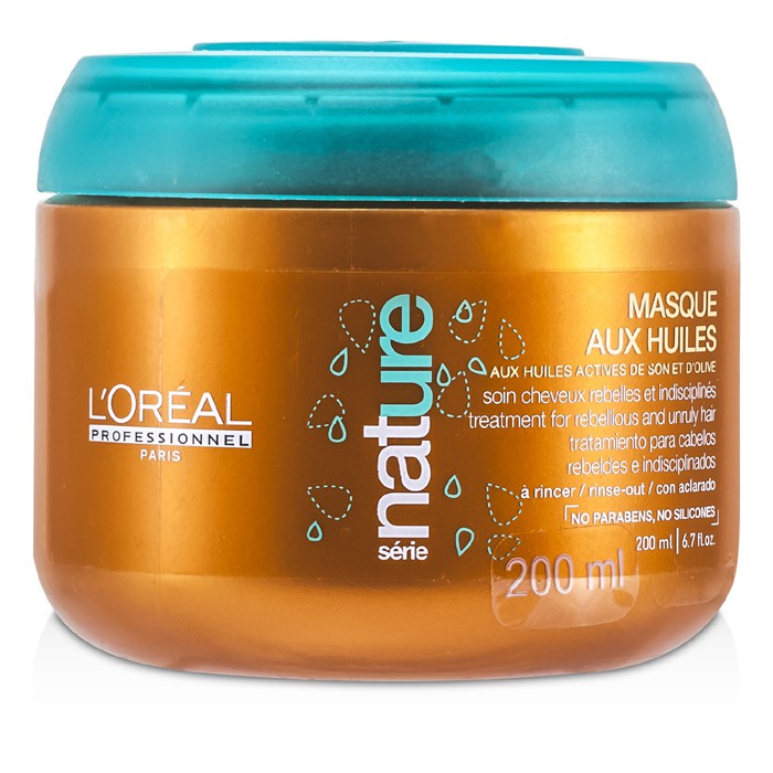 L'Oreal Professionnel Nature Serie - Douceur D'Huiles Rinse-Out Masque Treatment (For Rebellious and Unruly Hair) 200ml/6.7ozProduct Thumbnail