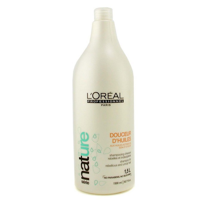 L'Oreal Wygładzający szampon do włosów nieposłusznych i niezdyscyplinowanych Professionnel Nature Serie - Douceur D'Huiles Shampoo (For Rebellious and Unruly Hair) 1500ml/50.7ozProduct Thumbnail
