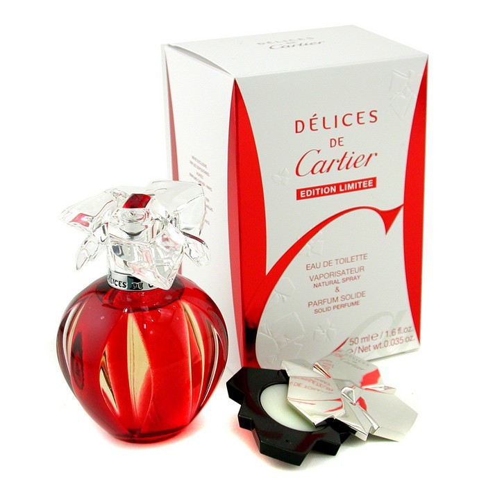 Cartier Delices de Cartier Coffret: Eau De Toilette Spray 50ml/1.6oz + Solid Perfume 1g/0.035oz 2pcsProduct Thumbnail