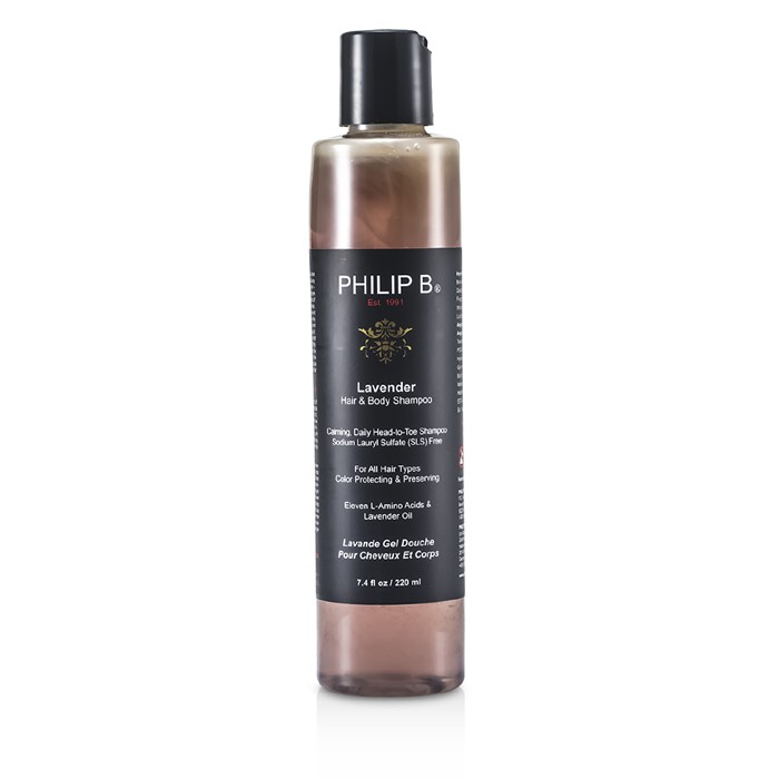 Philip B Lavender Hair & Body Shampoo (For All Hair Types, Color Protecting & Preserving) 220ml/7.4ozProduct Thumbnail