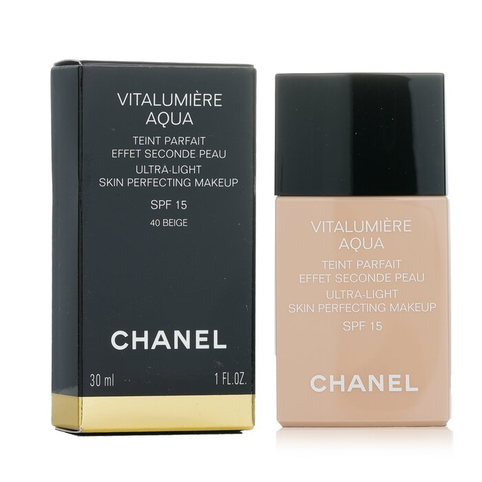 Chanel รองพื้นเนื้อบางเบาปรับผิวสวยเพอร์เฟค Vitalumiere Aqua SFP 15 30ml/1ozProduct Thumbnail