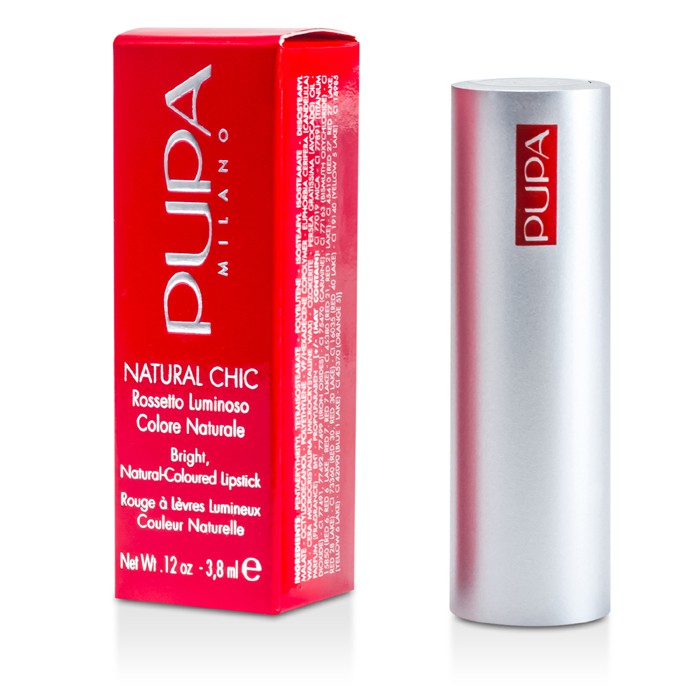Pupa Natural Chic Bright Natural Coloured Lipstick Prirodzený rozjasňujúci rúž – 01 3.8ml/0.12ozProduct Thumbnail
