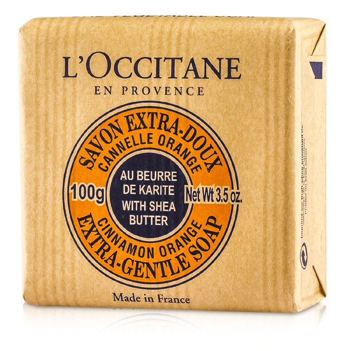L'Occitane صابون لطيف جداً بزبدة الشيا - برتقال وقرفة 100g/3.5ozProduct Thumbnail