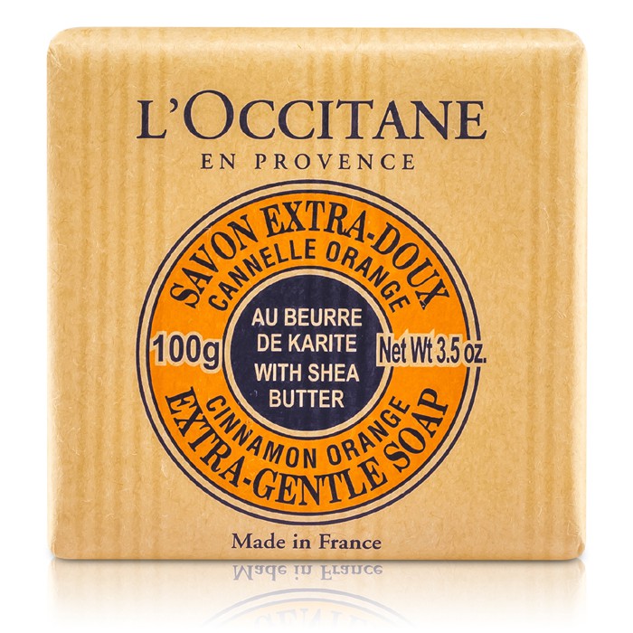 L'Occitane صابون لطيف جداً بزبدة الشيا - برتقال وقرفة 100g/3.5ozProduct Thumbnail