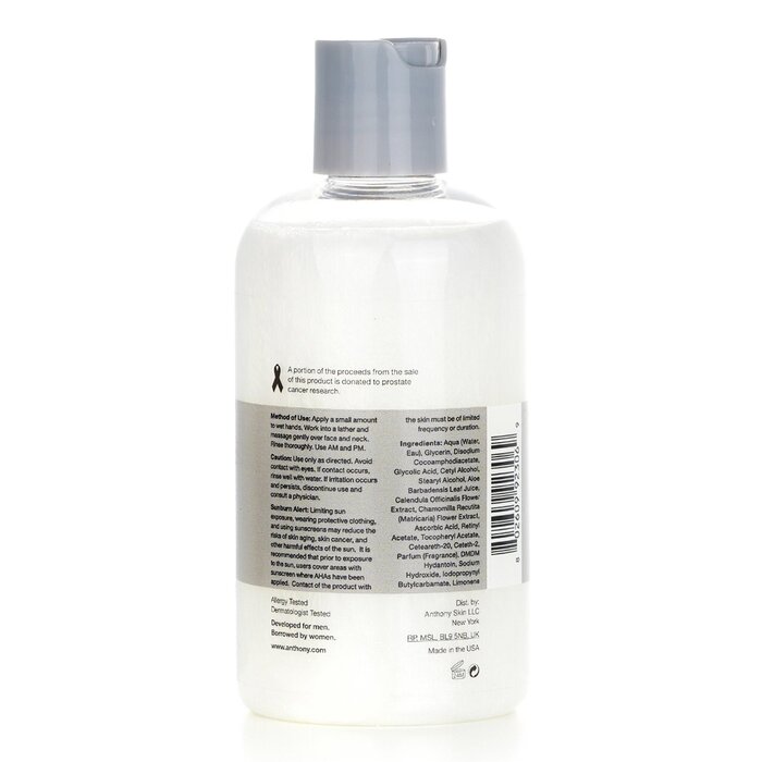 Anthony Logistics For Men Glycolic Facial Cleanser - For Normal/ Oily Skin 237ml/8ozProduct Thumbnail
