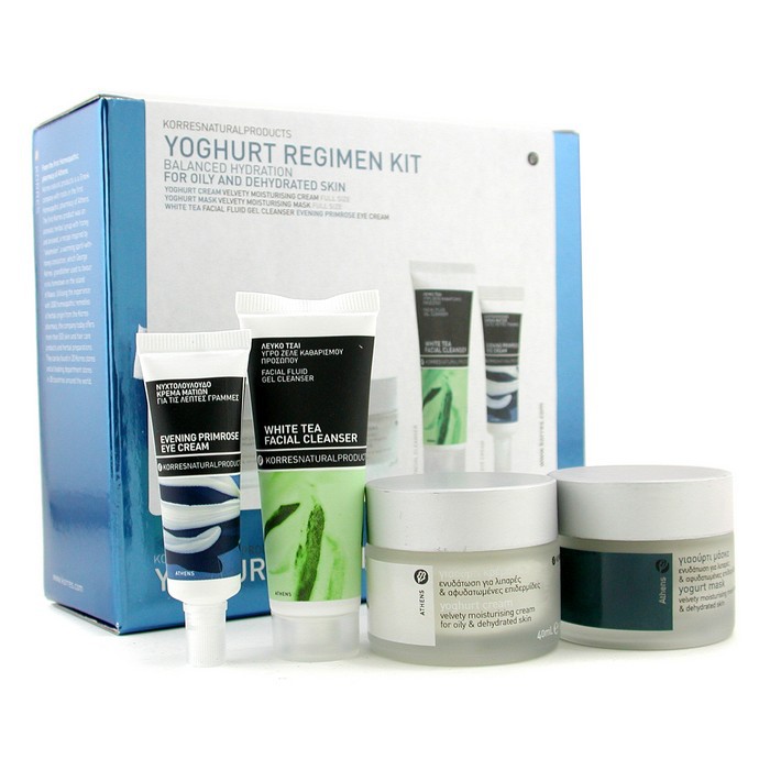Korres Yoghurt Regimen Kit (For Oily & Dehydrated Skin): Cream + Mask + Cleanser + Eye Cream 4pcsProduct Thumbnail