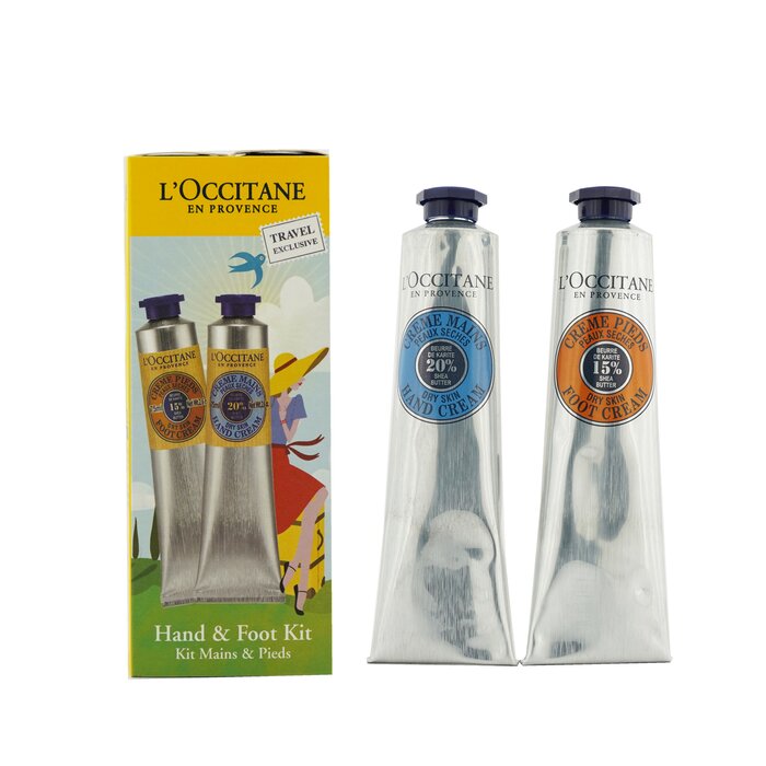 L'Occitane Shea Butter Hand & Foot Kit: Hand Cream 75ml/2.6oz + Foot Cream 75ml/2.6oz 2pcsProduct Thumbnail