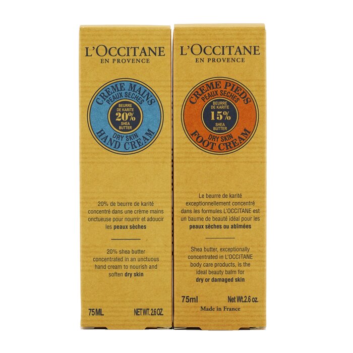 L'Occitane Shea Butter Hand & Foot Kit: kätekreem 75 ml/2.6 untsi + jalakreem 75 ml/2.6 untsi 2pcsProduct Thumbnail