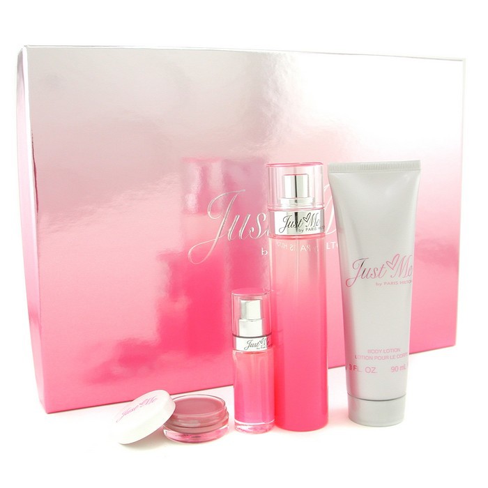 Paris Hilton Kazeta Just Me: parfémovaná voda s rozprašovačem 50ml+ tělová péče 90ml+ tuhý parfém 7g+ mini parfém 7.5ml 4pcsProduct Thumbnail