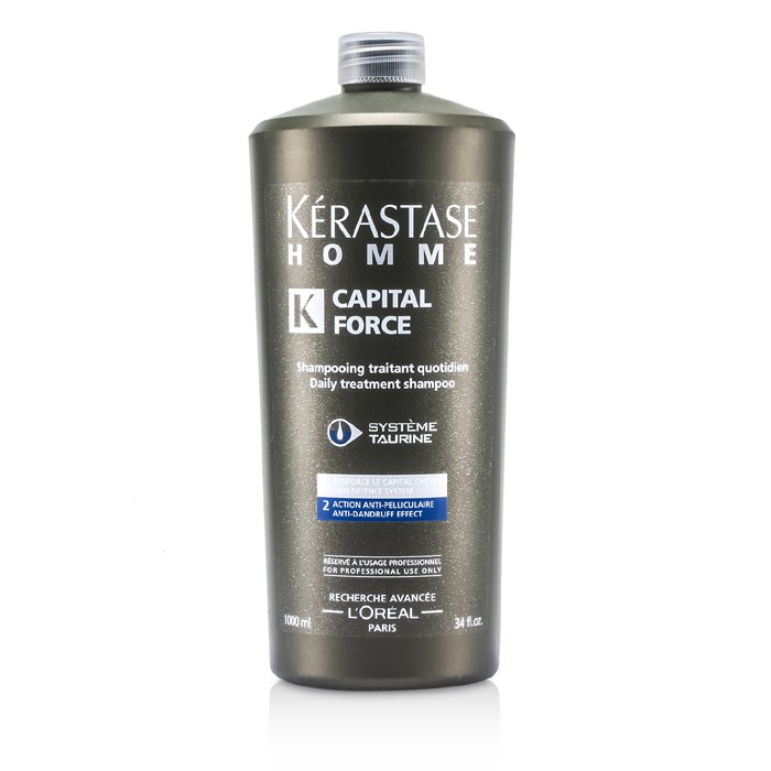 Kerastase Homme Capital Force Daily Treatment Shampoo (Anti-Dandruff Effect) 1000ml/34ozProduct Thumbnail