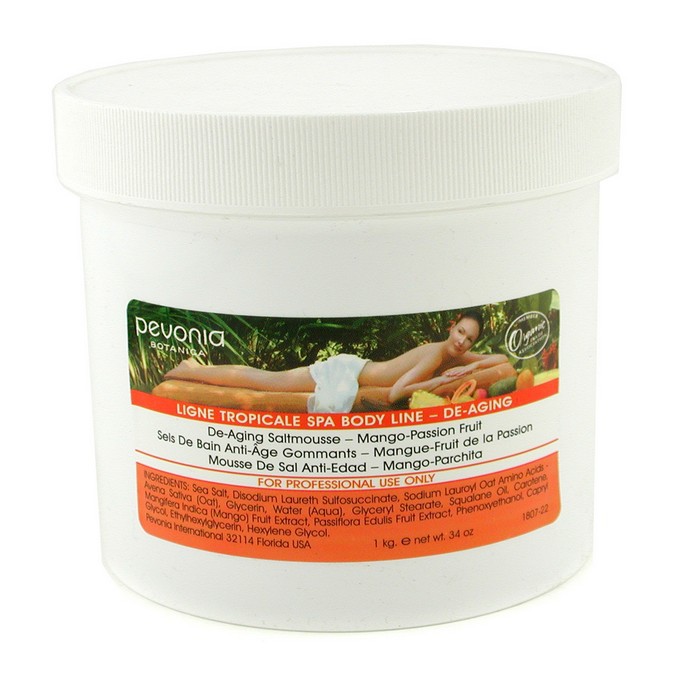 Pevonia Botanica قشدة ملحية مضادة للشيخوخة - بثمرة الآلام والمانجو (حجم صالون) 1kg/34ozProduct Thumbnail