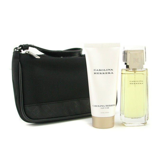 Carolina Herrera Zestaw dla kobiet Carolina Herrera: Woda perfumowana EDP Spray 50ml/1.7oz + Balsam do ciała 100ml/3.4oz + Kosmetyczka 2 sztuki + 1bagProduct Thumbnail