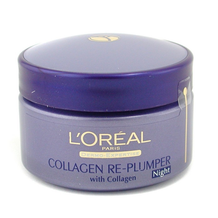 L'Oreal Dermo-Expertise Wrinkle De-Crease Collagen Crema Rellenadora Noche 50ml/1.7ozProduct Thumbnail