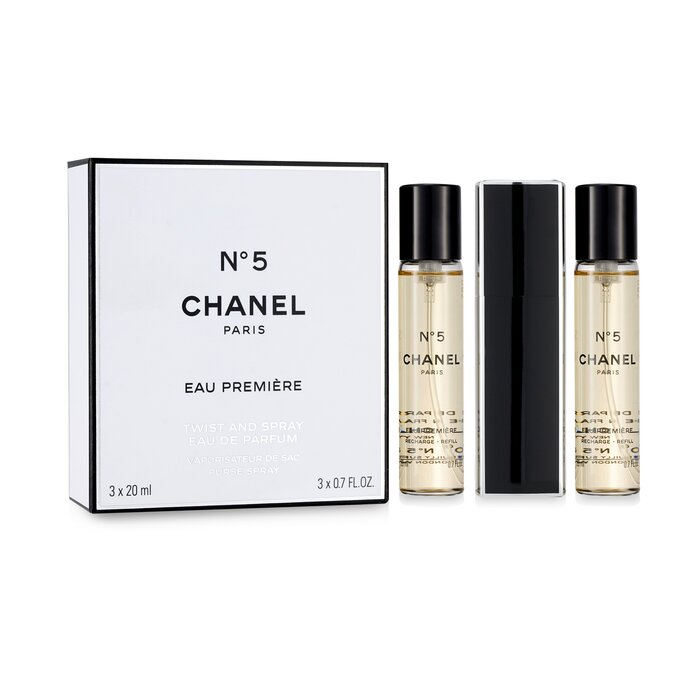 Chanel - No.5 Eau Premiere Eau De Parfum Purse Spray And 2 Refills  3x20ml/0.7oz - Eau De Parfum, Free Worldwide Shipping