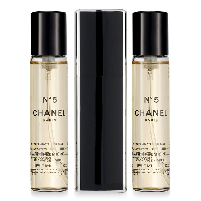Chanel No.5 Eau Premiere Eau De Parfum Purse Semprot Dan 2 Isi Ulang 3x20ml/0.7ozProduct Thumbnail