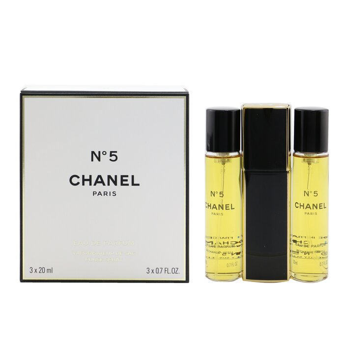 Chanel No.5 Eau De Parfum Purse Spray And 2 Refills 3x20ml/0.7oz - Eau De  Parfum, Free Worldwide Shipping
