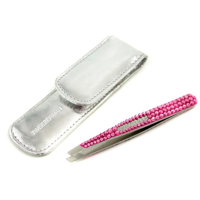 Tweezerman Luxe Edition Crystal Slant Tweezer with Leather Case Picture ColorProduct Thumbnail