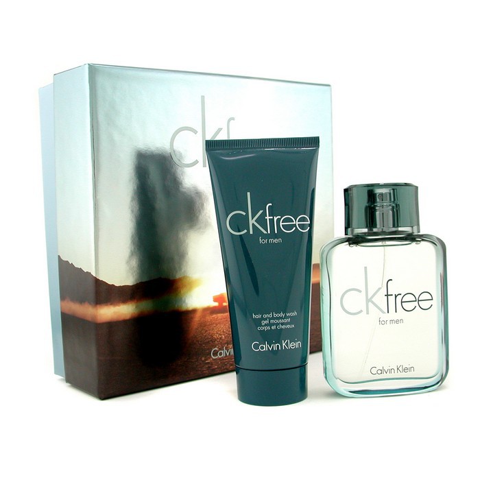 Calvin Klein CK Free szett: Eau De Toilette spray 50ml/1.7oz + sampon- és tusfürdő 100ml/3.4oz 2pcsProduct Thumbnail