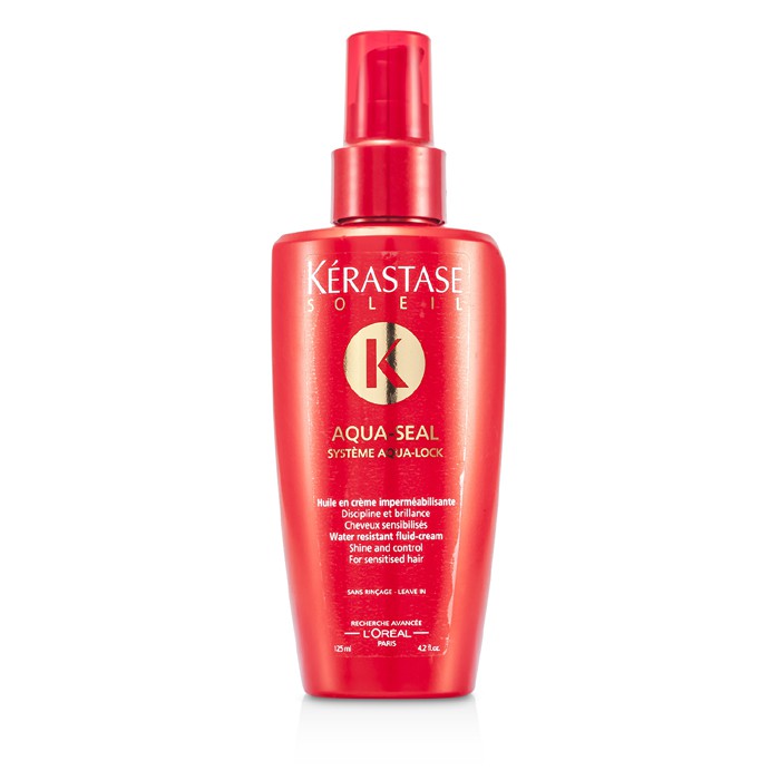 Kerastase Soleil Aqua Seal Highly Protective Waterproof Fluid Cream (For Very Sensitised hair) 125ml/4.2ozProduct Thumbnail